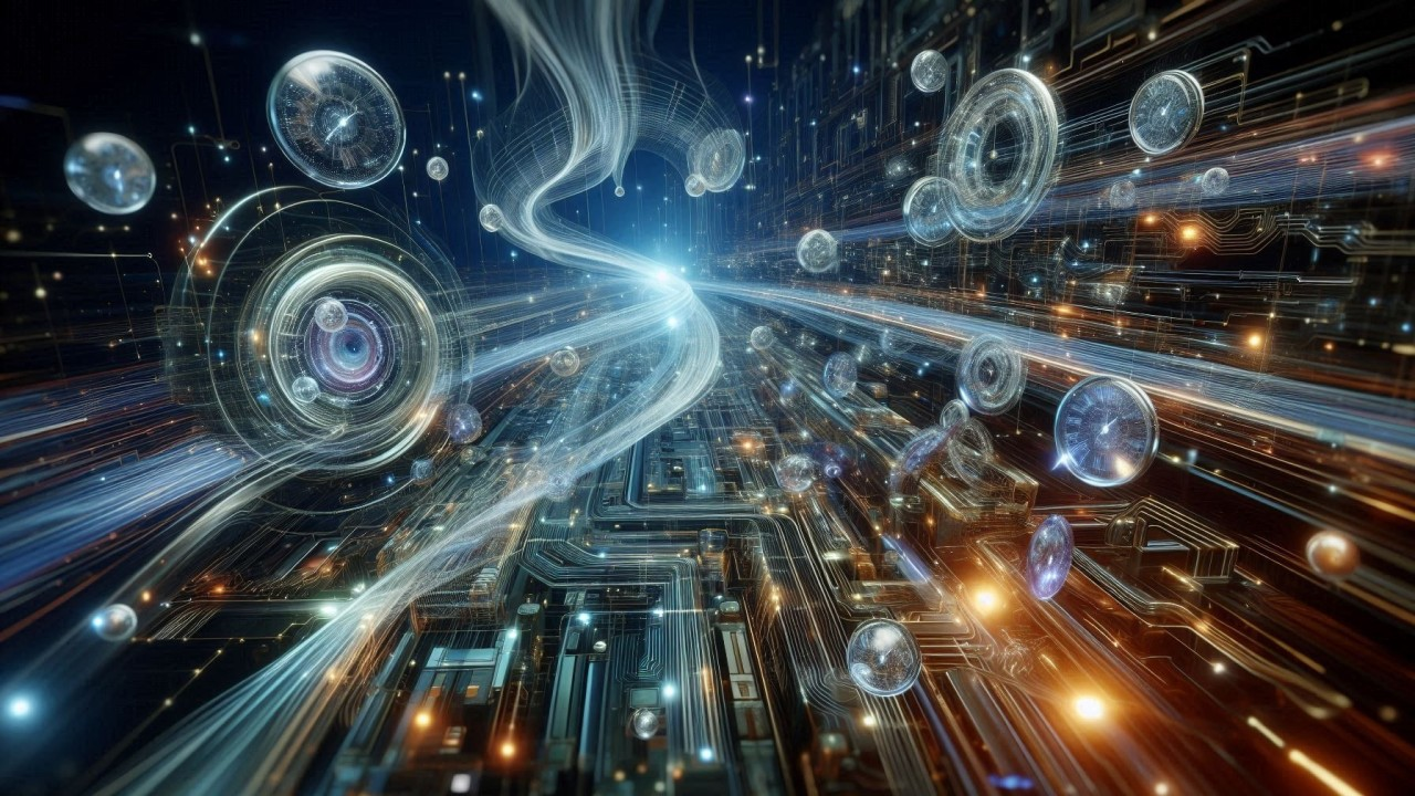 Luminous network of connected ideas and digital systems